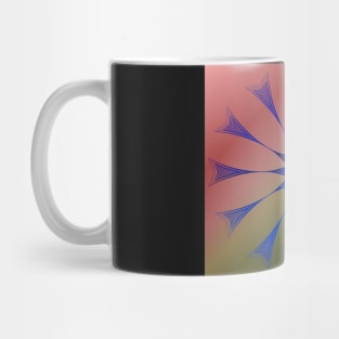 Geometric blades of a star Mug